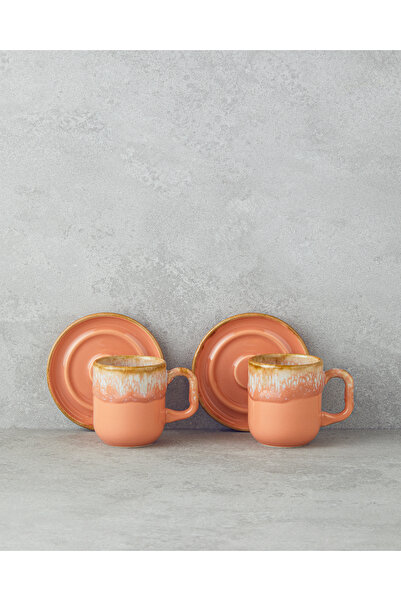 English Home طقم فناجين قهوة مزدوجة من السيراميك من أليسنت، 4 قطع، 150 مل، لو...