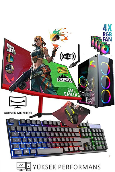 Dmc N90x (GTA 5) I7-860,16GB RAM,256GB SSD,4GB R7240,24"100hz Curved Oyuncu M...