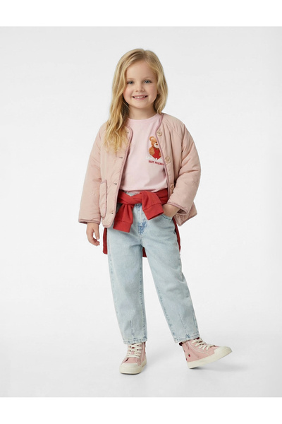 Koton Jachetă sezonieră cu mâneci lungi, decolteu tip crewneck și buzunare