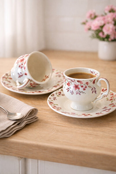 BUCOLIC طقم فناجين فينتاج بلوسوم مكون من قطعتين