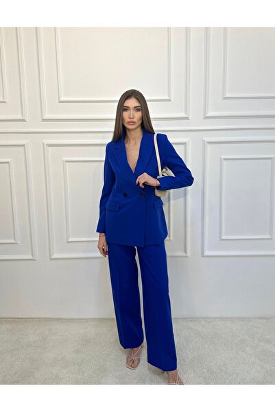 ossons Special Edition Ceket Palazzo Pantolon Takım Elbise