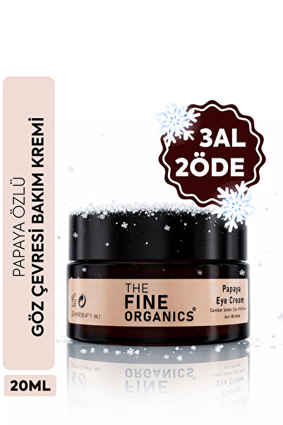 THE FINE ORGANICS Papaya Özlü Kırışıklık Ve Torbalanma Karşıtı Göz Çevresi Ba...