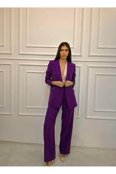 ossons Jachetă Ediție Specială Costum Pantaloni Palazzo