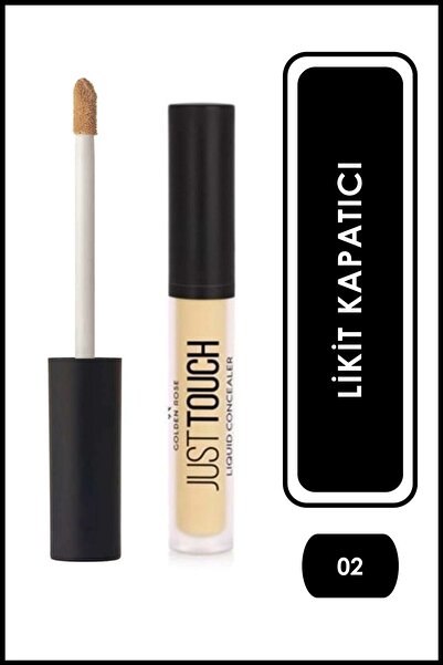 Golden Rose Just Touch Liquid Concealer 02 E Vitamini, Niacinamide, Likit Kap...
