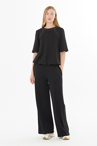 GİZİA Nakış Detaylı alttan Büzgülü Bluz