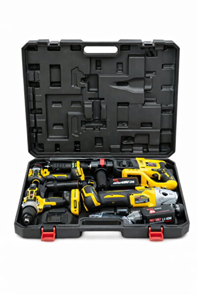 Otto Set 4 Scule Electrice Fără Fir 48V– Bormașină, Polizor, Rotopercutor, Im...