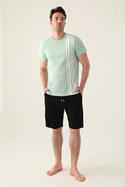 Arnetta Men's Bermuda Suit - Water Green