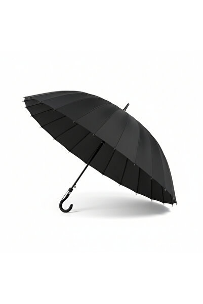 Genel Markalar RAİN 24 Yekpare Fiber Telli Protokol Boy Siyah Baston Ultra Lü...