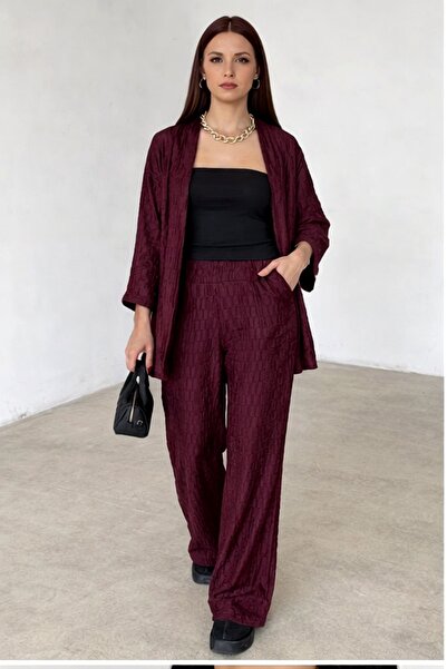 LAMİFUSTORE Bürümcük Kimono Set