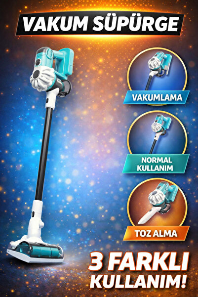 YILDIRIM OYUNCAK Sesli Pilli Süpürme ve Vakum Özellikli 75 cm Gerçekçi Oyunca...