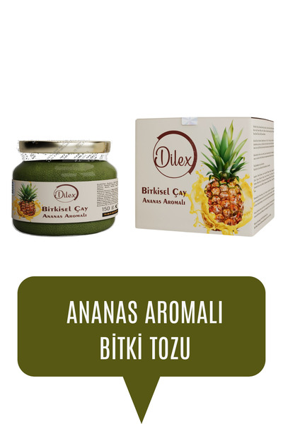 DİLEX Ananas Aromalı Bitkisel Çay (1 Aylık 60 kullanımlık)