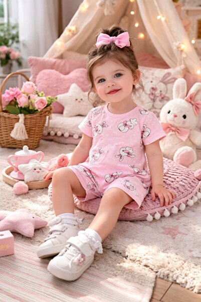 GMG Baby بذلة قصيرة الساق بنمط أرنب