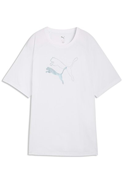 Puma Evostrıpe Graphic Tee 691896 Γυναικείο T-Shirt ΛΕΥΚΟ