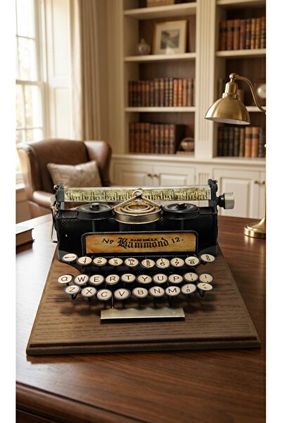 Pat Aksesuar Retro Dekoratif Daktilo – 25x14 cm Vintage Nostaljik Ev & Ofis M...