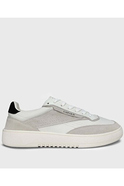 Lufian 112230252 Isaac Sneaker Pantofi din piele pentru bărbați ALB