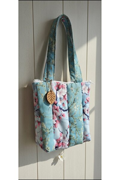 Calliopia VAN GOGH BADEM AĞACI VE SAKURA ÇİÇEKLERİ TABLO DETAYLI EL ÇANTASI Ş...