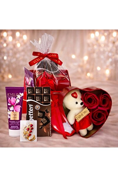 velve Pachet Tenderness, crema Eveline Cosmetics, cutie metalica, trandafiri,...