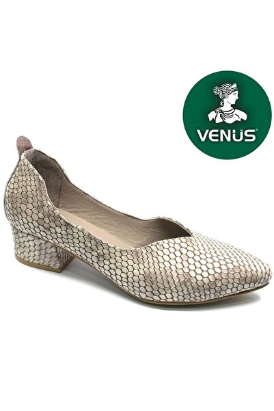 Venüs Pabril Pantofi cu toc de damă din piele naturală Sitiletto BEJ