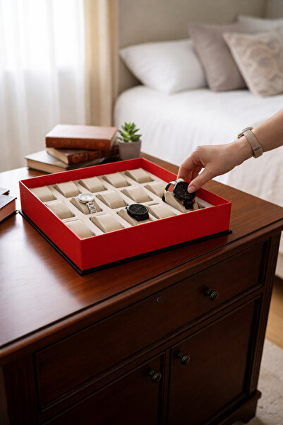 bonjorno aksesuar Кутия за съхранение на часовници с 15 отделения