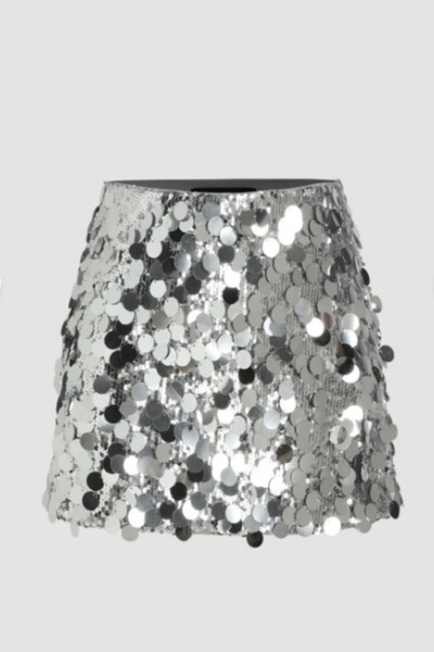 LOVES AGAZA Fusta Queen cu paiete