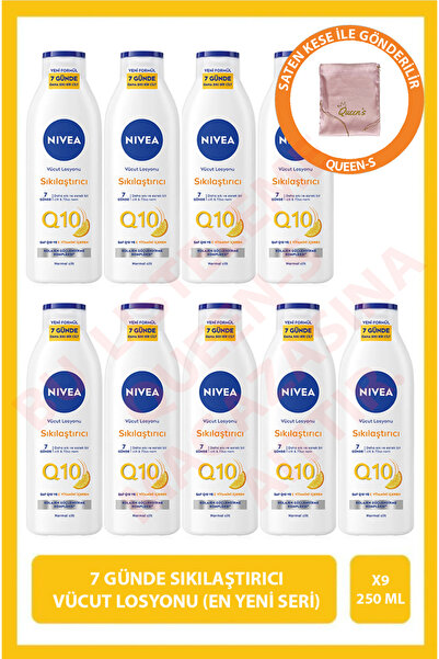 NIVEA Q10 7 Günde Sıkılaştırıcı Vücut Losyonu 250ml,C Vitamini, Nemlendirici,...