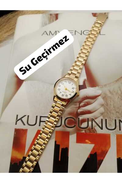 Brality Retro Series / Gold Round Case Vintage Women's Wristwatch (Waterproof)