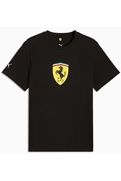 Puma Ferrari Colored Shield Tee 635310 Tişört Erkek T-Shirt SİYAH