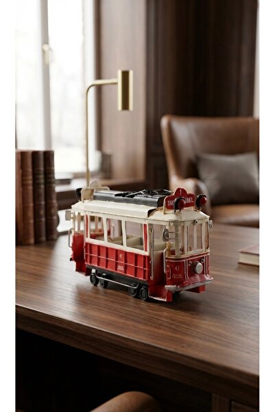 Pat Aksesuar Nostaljik Taksim Tramvay Biblosu – Dekoratif İstanbul Hatırası B...