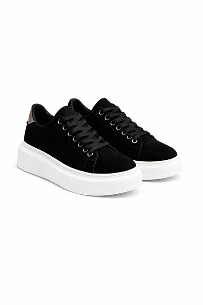 Sippi Suede Sports Shoes Black