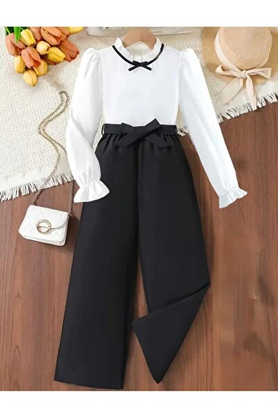 shop Cămașă cu mânecă lungă și pantaloni, set de 2 piese, pot fi purtate iarna