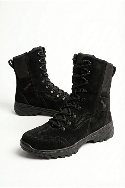 Zerenyus Ανδρικές στρατιωτικές μπότες Scalatore Premium Suede Black