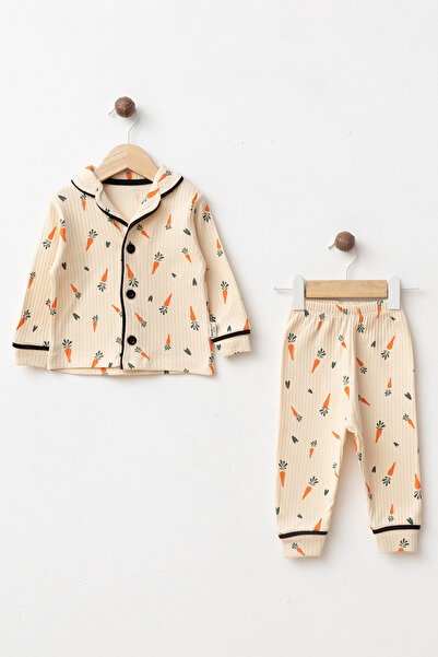 yukobaby bebeğiniz için en doğalı Bebek & Çocuk Havuçlu %100 Pamuk Uzun Kollu...