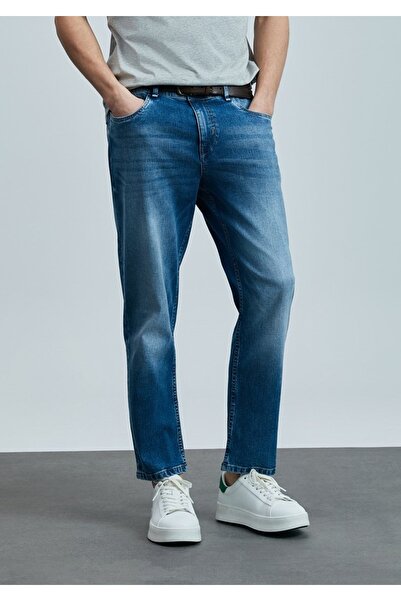 Lufian 111200204 بنطلون أورلاندو سمارت جان للرجال بقصة ضيقة بنطلون جينز رجالي...