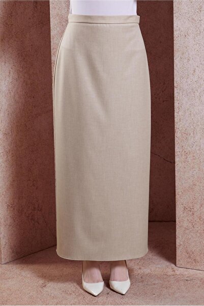 Alvina GİZLİ YIRTMAÇLI ETEK 60550