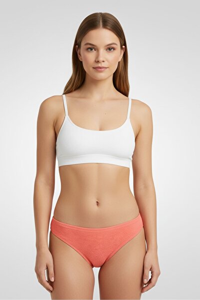 C&C California Women Textured Bikini Bottom, Pink