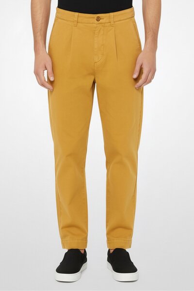 Gant Men Regular Fit Solid Chino Pants, Brown
