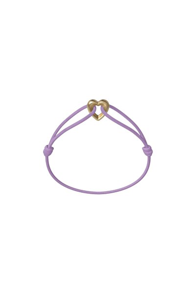 Wecord London Golden Heart Cord Bracelet