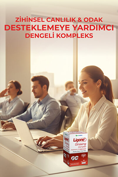 Ligone Ginseng Q10 Zerdeçal Multivitamin Multimineral 30 Kapsül