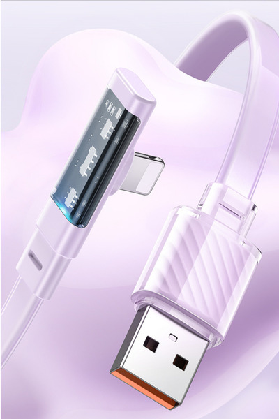 Mcdodo CA-3414 USB-A to Lightning 20W 3A L Tip Hızlı Şarj Kablosu 1.8m Mor