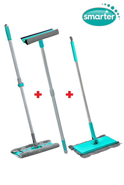 SMARTER Set de curățare Magic - mop, mop, prosop și cârpă pentru curățarea su...