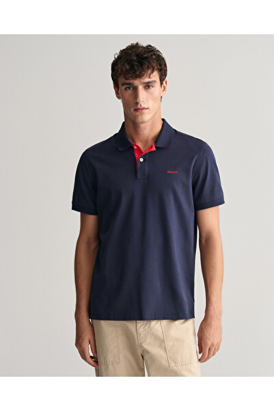 Gant Erkek Lacivert Regular Fit Polo