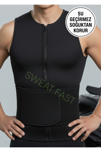 SWEAT FAST سترة حرارية للدراجات النارية للجنسين مقاومة للماء والرياح والبرد م...
