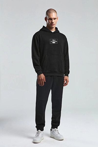 Kappa Benmanaj Men's White Sweatshirt - Black