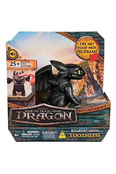Dragon How To Train Your 2025 - Roaring Minis Toothless Figure, Black, 4 Years+