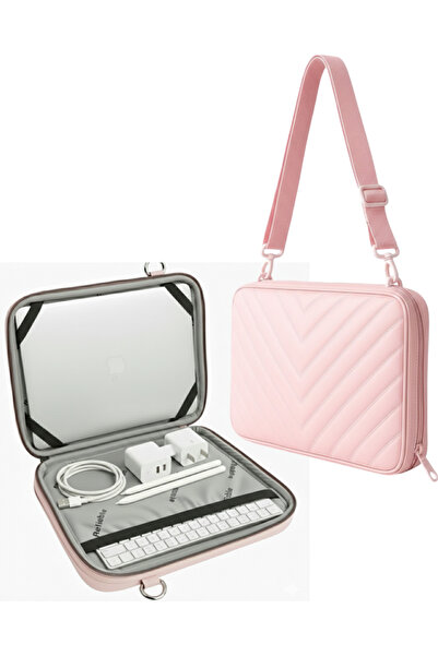 NS reliable Πλήρως αναδιπλούμενη ροζ θήκη για φορητό υπολογιστή από συνθετικό...