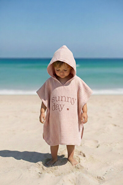 Tuğba Kuğu 4 Kat Müslin Panço - Policolor Serisi - Dot