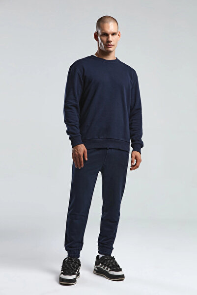 Kappa Ανδρικό λευκό φούτερ Benmanaj - ΣΚΟΥΡΟ ΜΠΛΕ