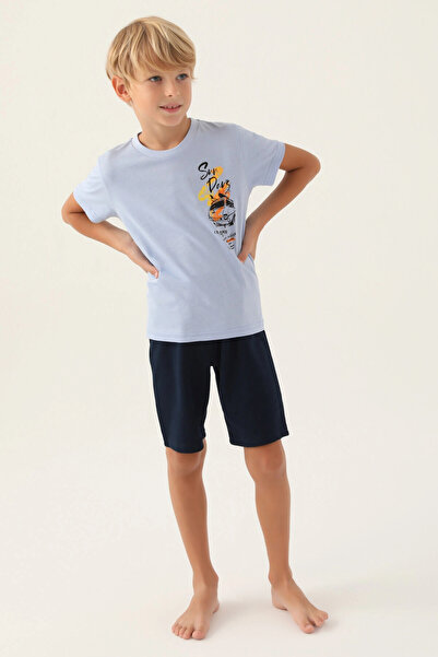 Arnetta Boy's Blue Bermuda Suit