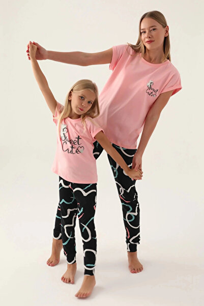 Rolypoly Mother-daughter dual set - salmon