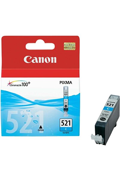 Canon Cli-521C Cyan Mavi Mürekkep Kartuş Mp260-540-550-560-620-630 Mx860-870